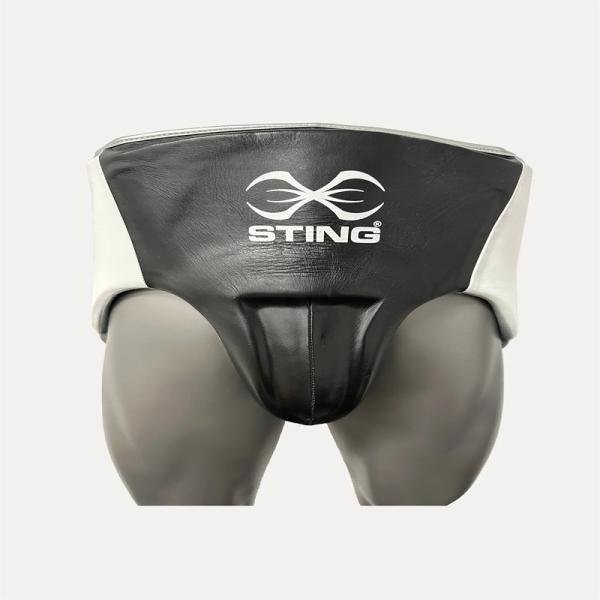 STING PRO LEATHER ABDOMINAL GUARD - L - WHITE/GOLD - 1030251