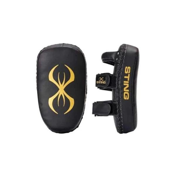 STING ARMAPLUS THAI KICK PADS - STD - BLACK/GOLD - 1030275