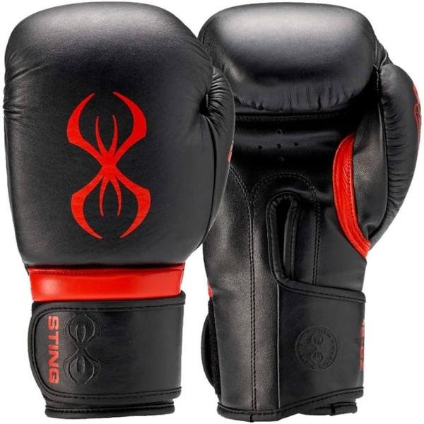 STING ARMAPRO BOXING GLOVE - 10oz - BLK/RED - 1037526