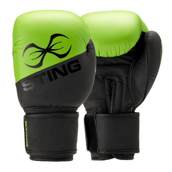 STING ORION BOXING GLOVE - 10oz - BLK/GREEN - 1037687