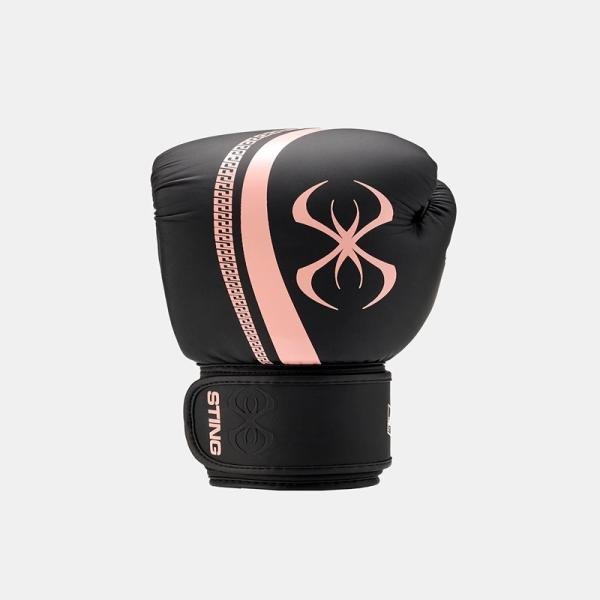 STING AURORA WOMENS BOXING GLOVE - 10oz - BLK/PEACH - 1037816