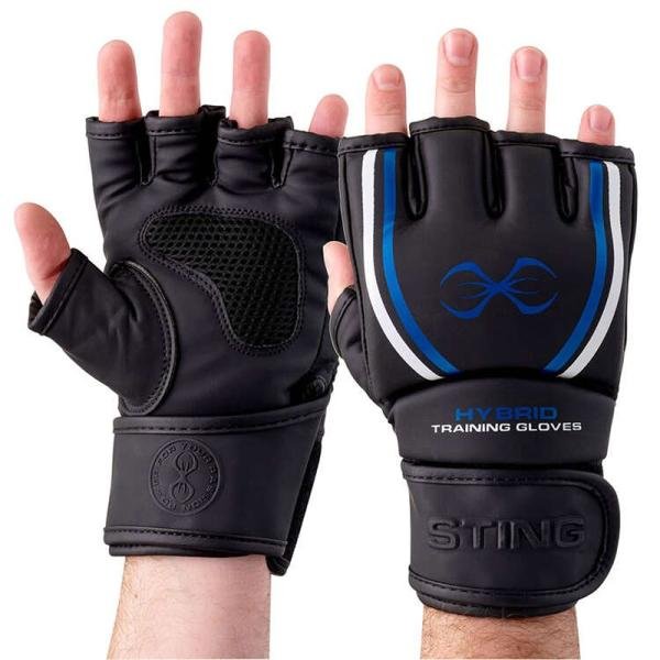 STING MMA TRAINING GLOVE - M - BLK/BLUE - 1037885