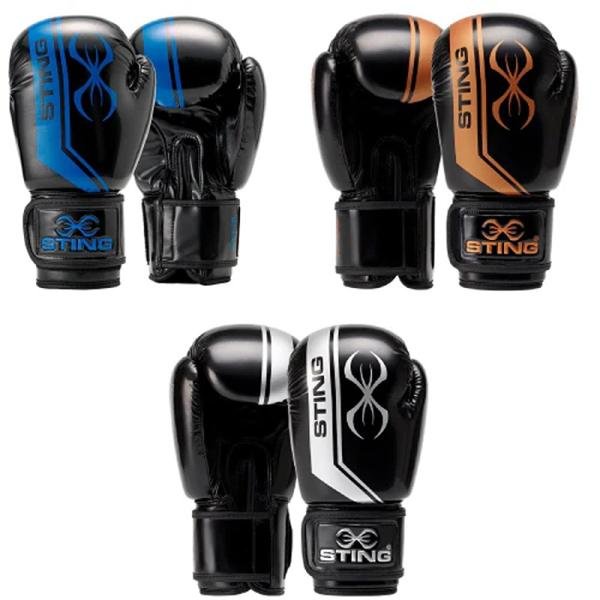 STING ARMALITE BOXING GLOVE - 12oz - BLACK/ELECTRIC BLUE - 1037953