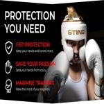 STING VIPER X BOXING GLOVE - 12oz - BLACK / GOLD - 1039353