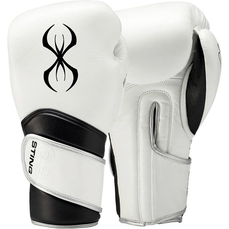 STING VIPER X BOXING GLOVE - 12oz - WHITE/BLACK/SILVER - 1039391