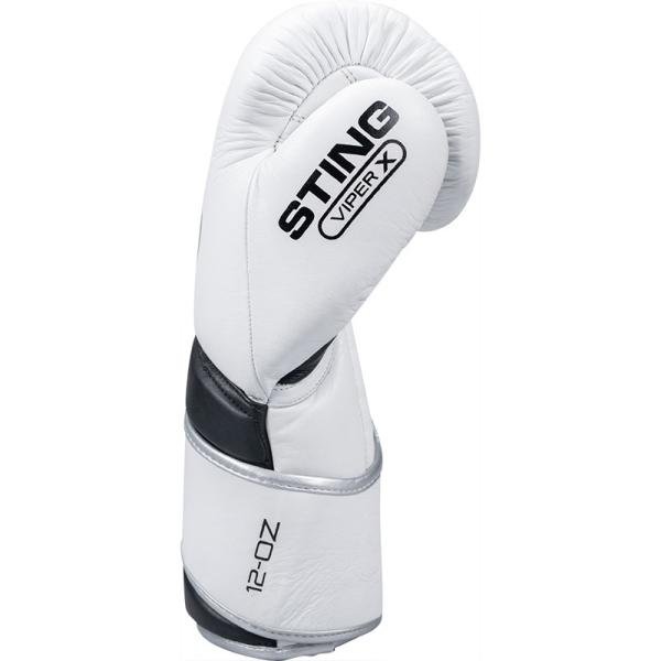 STING VIPER X BOXING GLOVE - 12oz - WHITE/BLACK/SILVER - 1039391