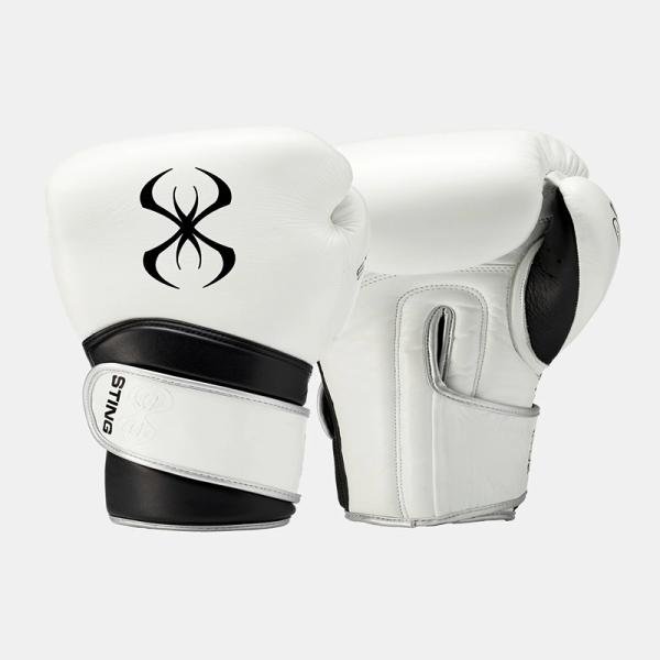 STING VIPER X BOXING GLOVE - 16oz - WHITE/BLACK/SILVER - 1039414