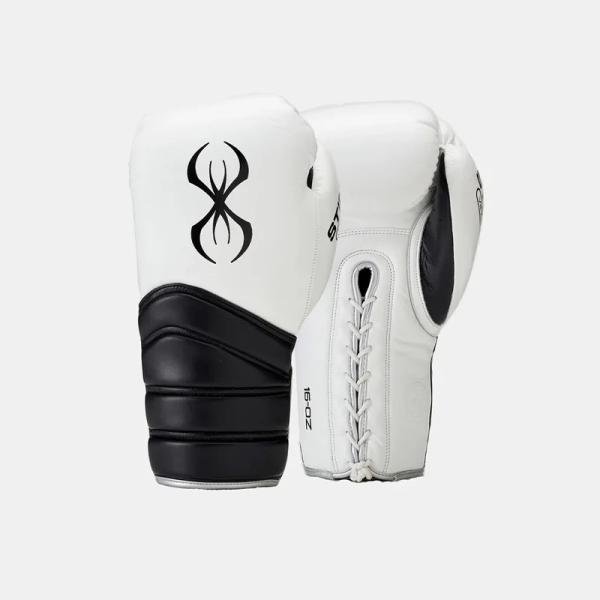 STING VIPER X BOXING GLOVES LACE UP - 12oz - BLACK/GOLD - 1039438