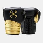 STING VIPER X BOXING GLOVES LACE UP - 16oz - BLACK/GOLD - 1039452