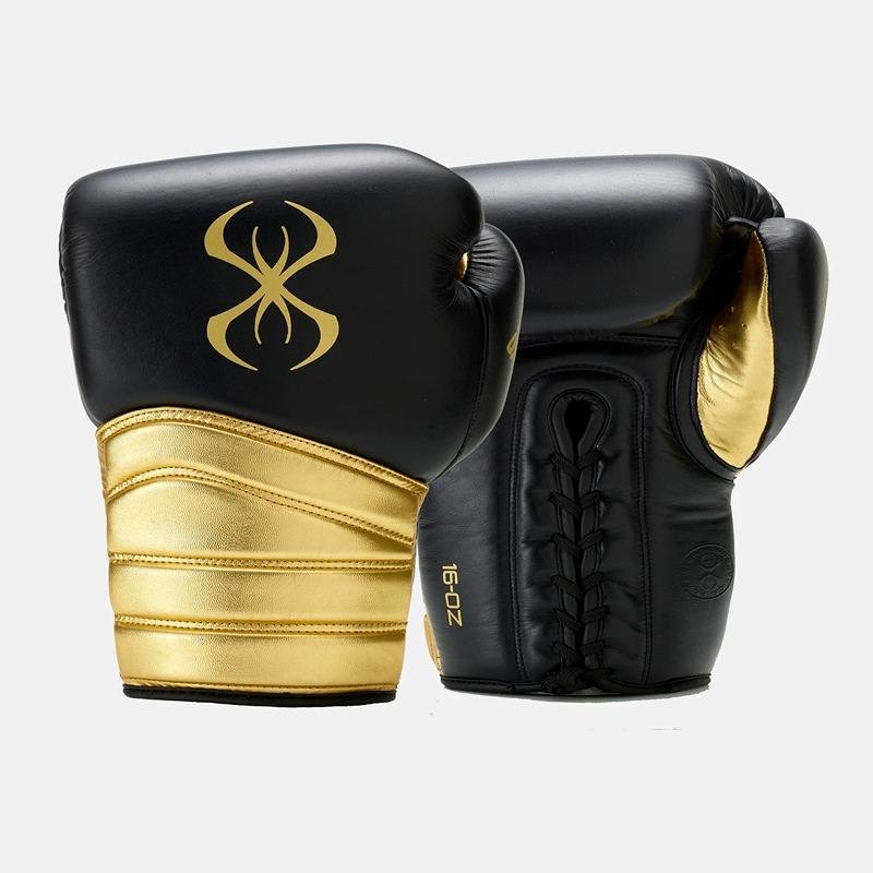 STING VIPER X BOXING GLOVES LACE UP - 12oz - WHITE/BLK/SILVER - 1039476