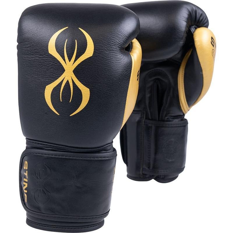 STING EVOLUTION BOXING GLOVE - 10oz - BLACK / GOLD - 1039513