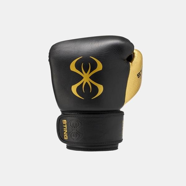 STING EVOLUTION BOXING GLOVE - 12oz - BLACK / GOLD - 1039520
