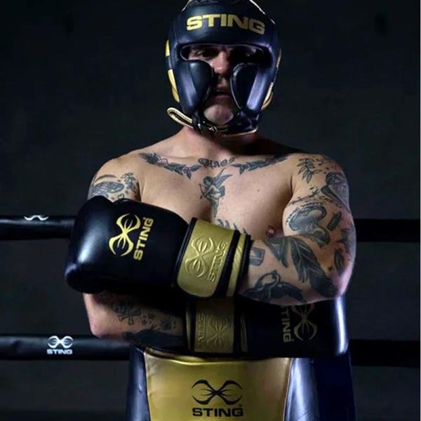 STING EVOLUTION FIGHT GLOVE - 10oz - BLACK / GOLD - 1039605