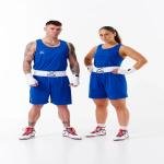 STING FEMALE JNR BOXING METTLE SINGLET - SIZE 16 - BLUE - JF-ST1027-BL16