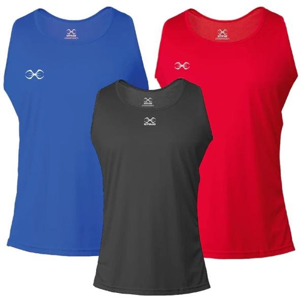 STING FEMALE JNR BOXING METTLE SINGLET - SIZE 12 - RED - JF-ST1027-RD12