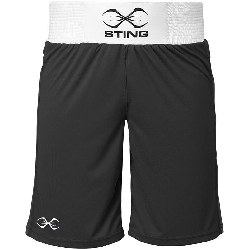 STING METTLE BOXING SHORT - SIZE XL - BLACK - M-ST1026-BK04