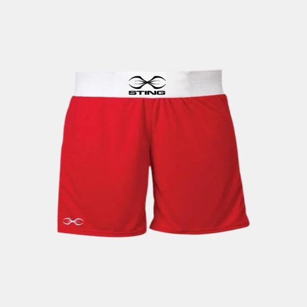 STING METTLE BOXING SHORT - SIZE XS - RED - M-ST1026-RD00