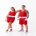 STING METTLE BOXING SHORT - SIZE M - RED - M-ST1026-RD02