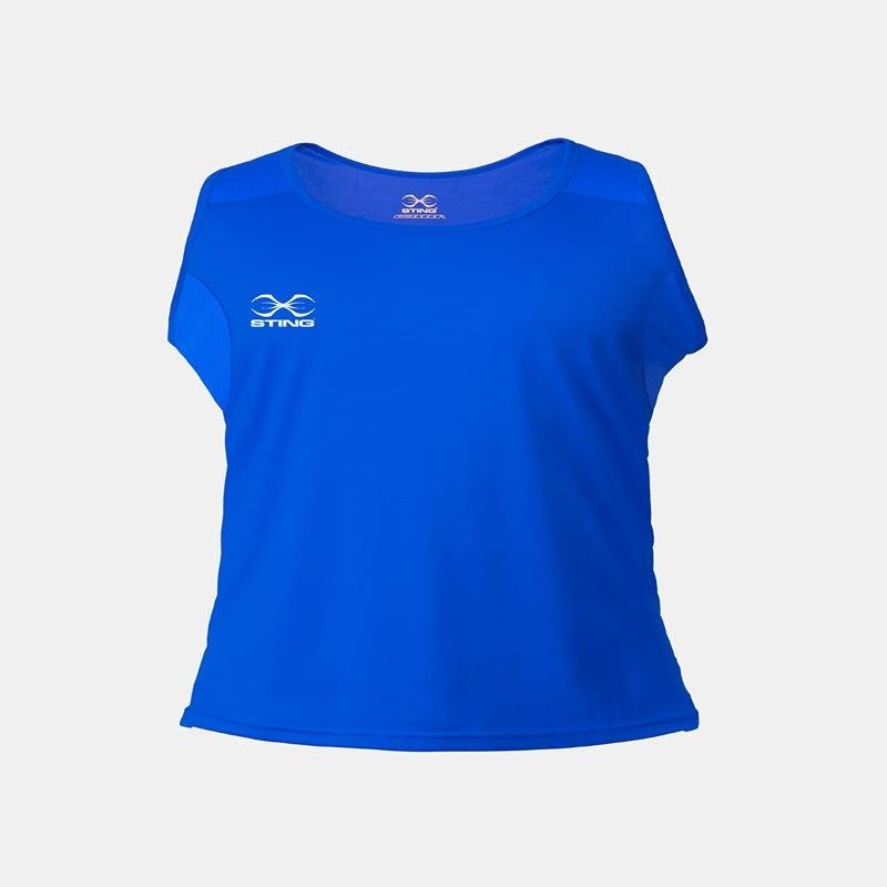 STING MENS METTLE BOXING SINGLET - SIZE 2XL - BLUE - M-ST1027-BL05