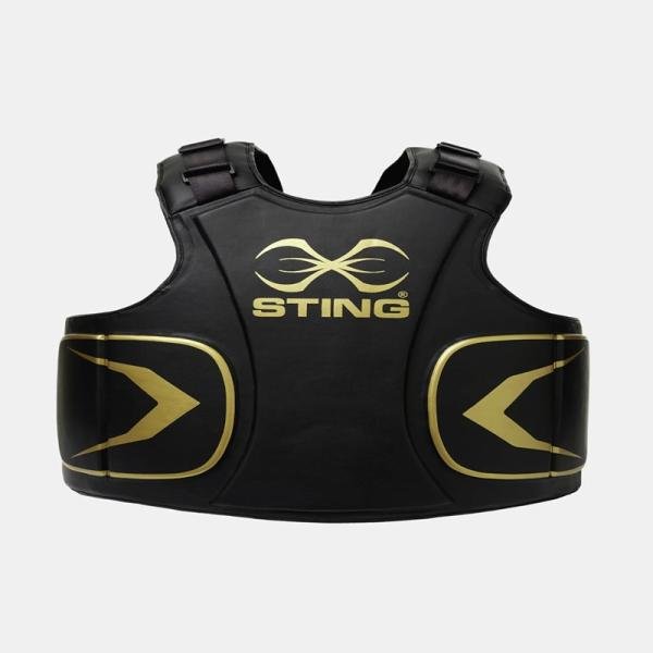 STING VIPER TRAINER BODY PROTECTOR - STANDARD - BLACK / GOLD - S09A-BP17