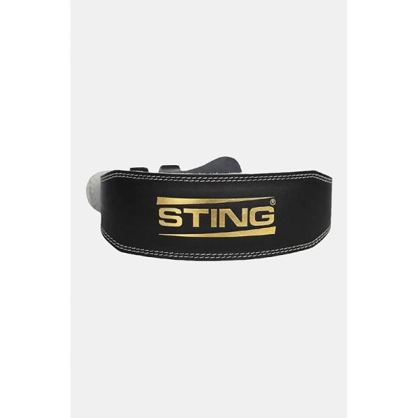 STING ECO LEATHER LIFTING BELT 4INCH - L - BLACK / GOLD - S10W-BS43
