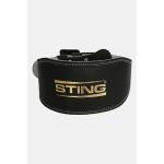STING ECO LEATHER LIFTING BELT 6INCH - L - BLACK / GOLD - S10W-BS63