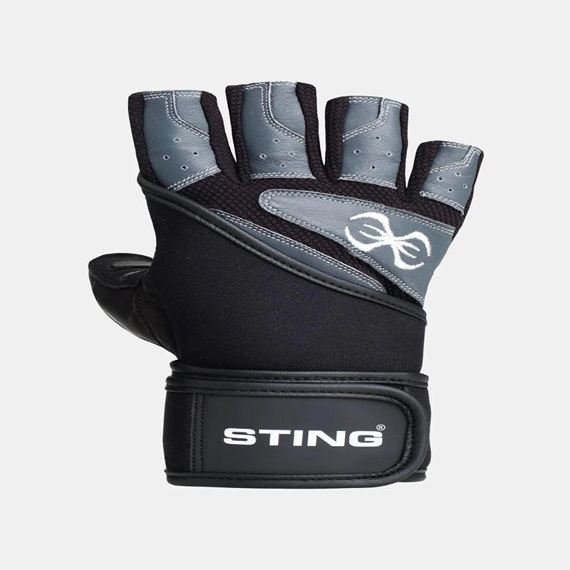 STING EVO7 TRAINING GLOVE WRIST WRAP - L - BLACK - S10W-GE73