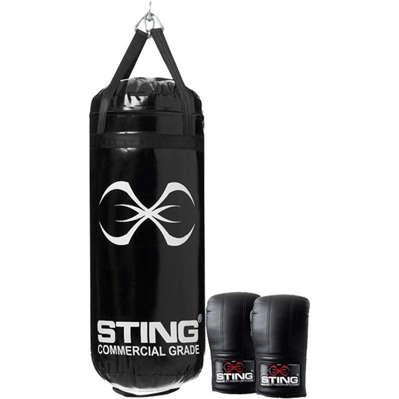 STING RIPSTOP PUNCH BAG COMBO KIT - 3FT / 90CM - BLACK - S12K-RB190