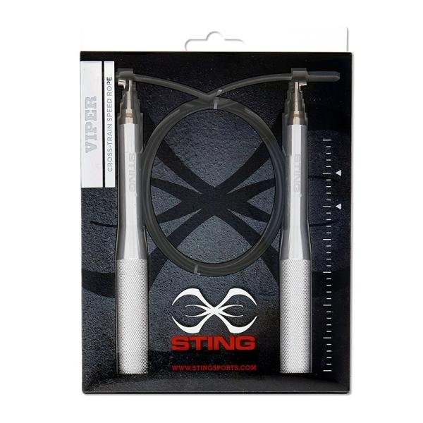 STING VIPER CROSS TRAIN SPEED ROPE - 12FT - SILVER - S13S-VPC1
