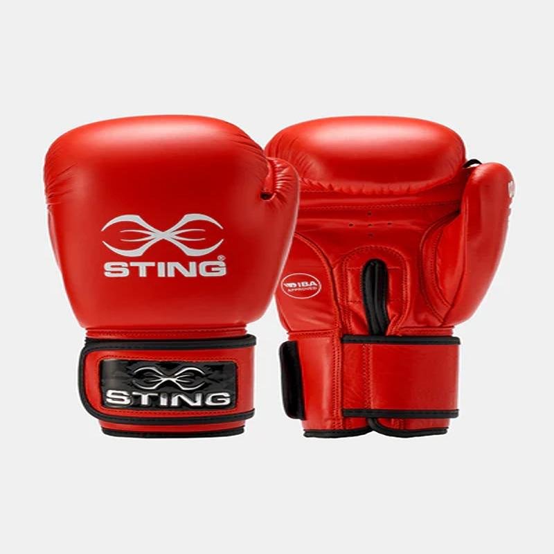 STING COMPETITION AIBA BOXING GLOVE - 10oz - RED - S2AG-0212