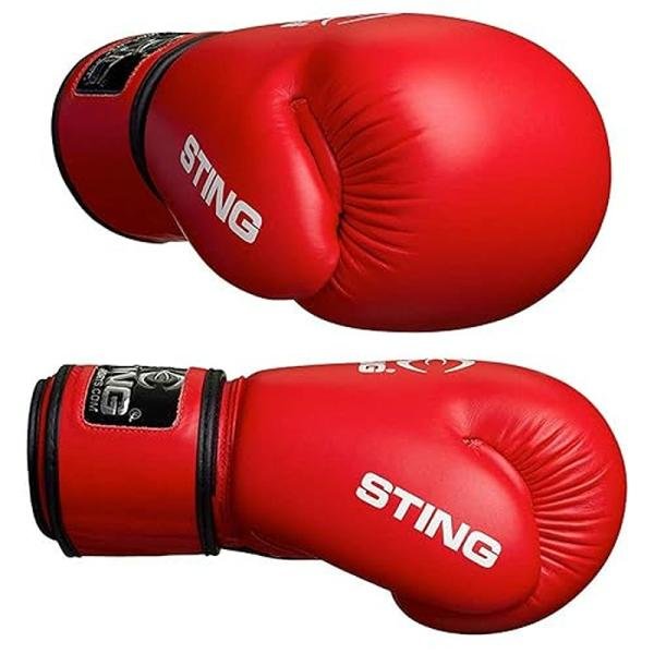 STING COMPETITION AIBA BOXING GLOVE - 10oz - RED - S2AG-0212