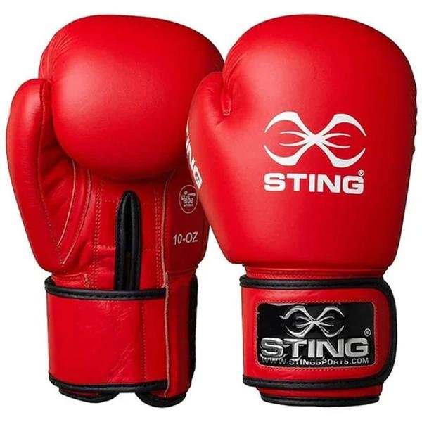 STING COMPETITION AIBA BOXING GLOVE - 12oz - RED - S2AG-0213