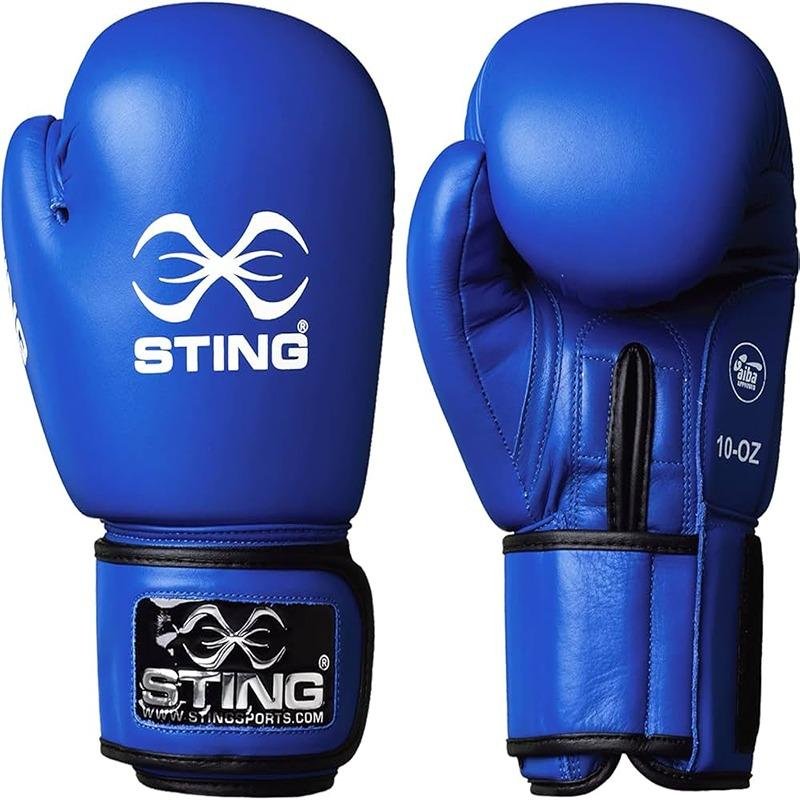 STING COMPETITION AIBA BOXING GLOVE - 12oz - BLUE - S2AG-0313