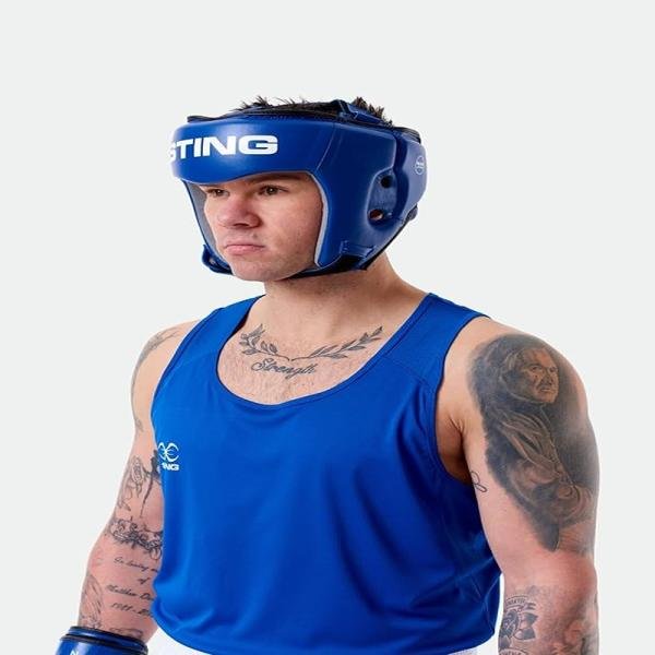 STING COMPETITION AIBA HEAD GUARD - S - RED - S2AH-0201