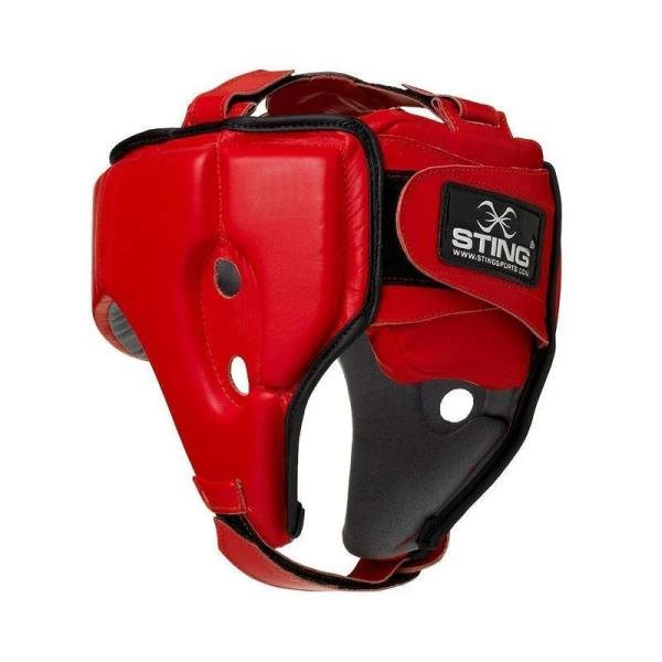 STING COMPETITION AIBA HEAD GUARD - M - RED - S2AH-0202