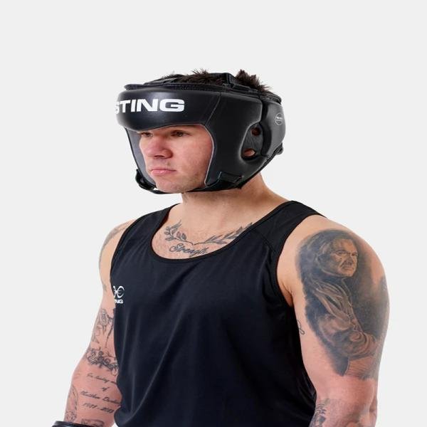 STING ORION GEL OPEN FACE HEAD GUARD - S - BLACK - SAH-0101