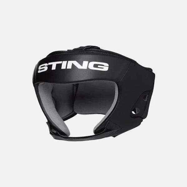 STING ORION GEL OPEN FACE HEAD GUARD - L - BLACK - SAH-0103
