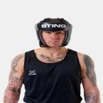 STING ORION GEL OPEN FACE HEAD GUARD - L - BLACK - SAH-0103
