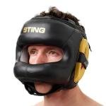 STING EVOLUTION FACE SHIELD - M - WHITE/GOLD - SEFS-12102