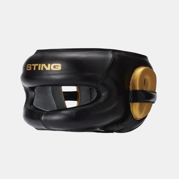 STING EVOLUTION FACE SHIELD - M - BLACK / GOLD - SEFS-1702