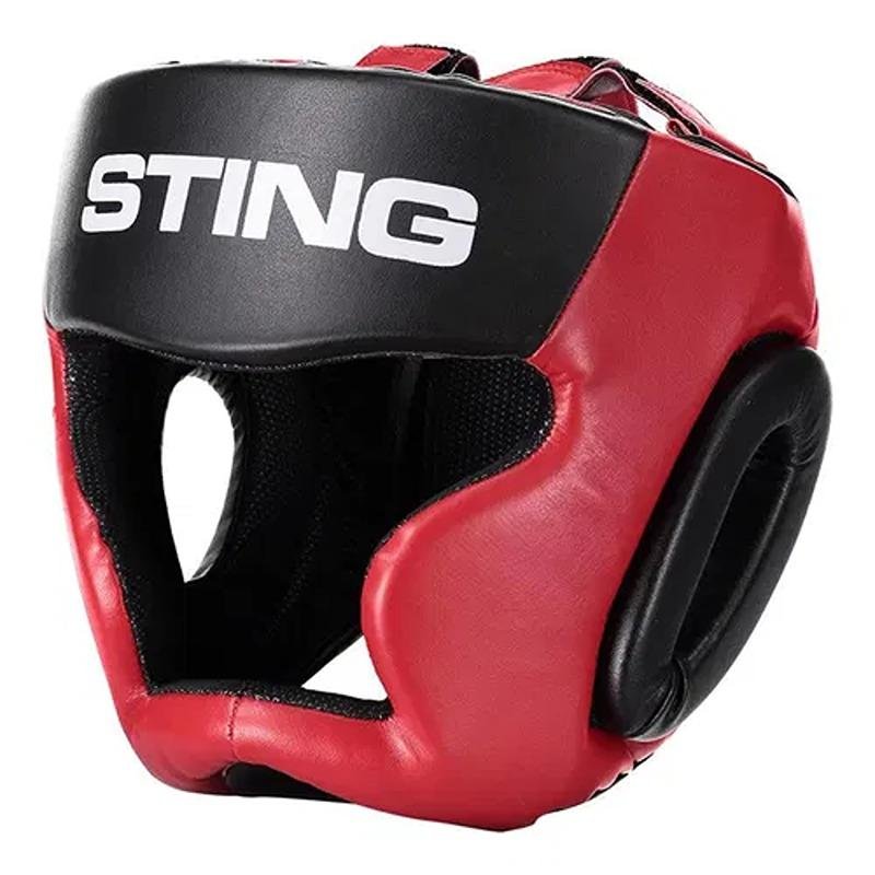 STING ARMALITE FULL FACE HEAD GUARD - M - BLACK/RED - SHC-0202