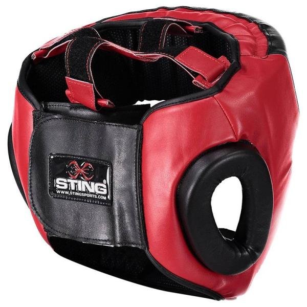 STING ARMALITE FULL FACE HEAD GUARD - L - BLACK/RED - SHC-0203