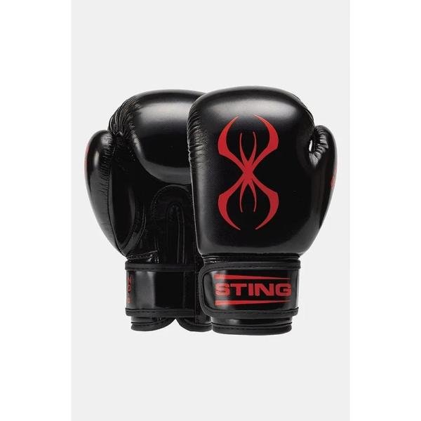 STING ARMA JUNIOR BOXING GLOVE - 4oz - BLACK / RED - SPBG-1409