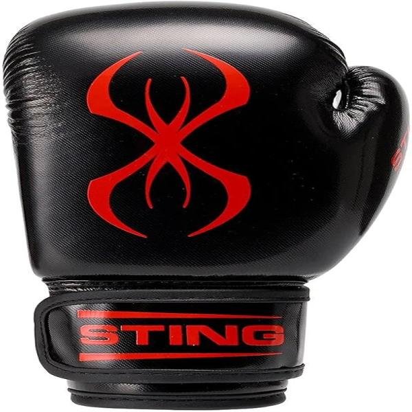 STING ARMA JUNIOR BOXING GLOVE - 4oz - BLACK / RED - SPBG-1409