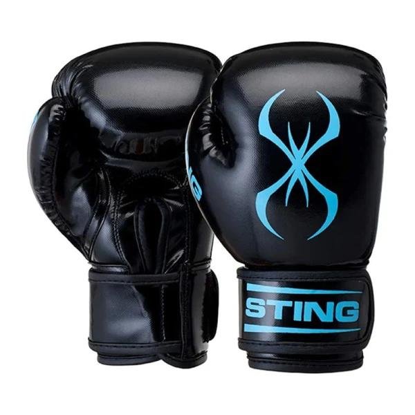 STING ARMA JUNIOR BOXING GLOVE - 4oz - BLACK / RED - SPBG-1409