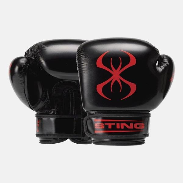 STING ARMA JUNIOR BOXING GLOVE - 6oz - BLACK / RED - SPBG-1410