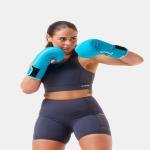STING AURORA WOMENS BOXING GLOVE - 12oz - BLACK / AQUA - SPBG-1513