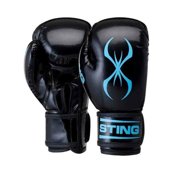 STING ARMA JUNIOR BOXING GLOVE - 4oz - BLACK/ELECTRIC BLUE - SPBG-1809