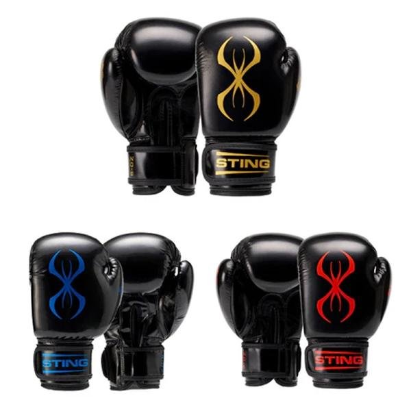 STING ARMA JUNIOR BOXING GLOVE - 4oz - BLACK/ELECTRIC BLUE - SPBG-1809