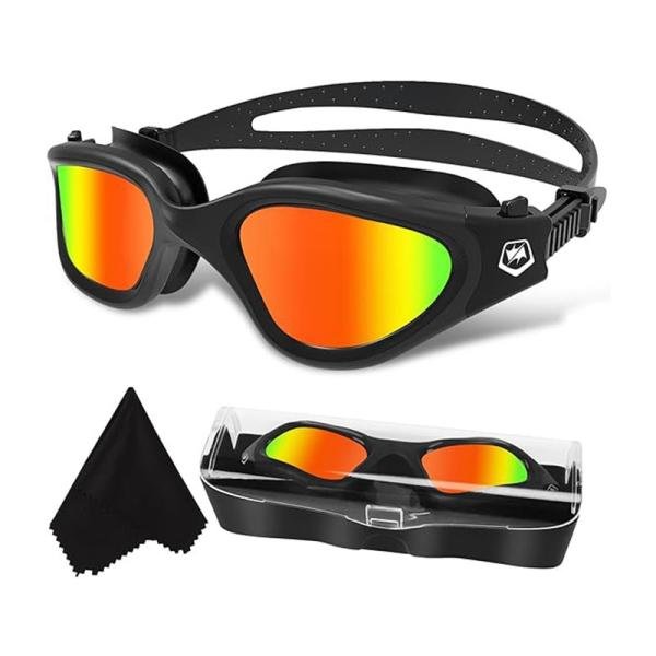 WINMAX TIDE SWIMMING GOGGLE BLACK AND BLUE WITH BLUE - WMB72710